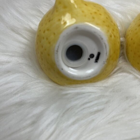 Lemon Salt & Pepper Shakers Set S & P Kitchen Decor Sunflower Plate - Picture 6 of 9